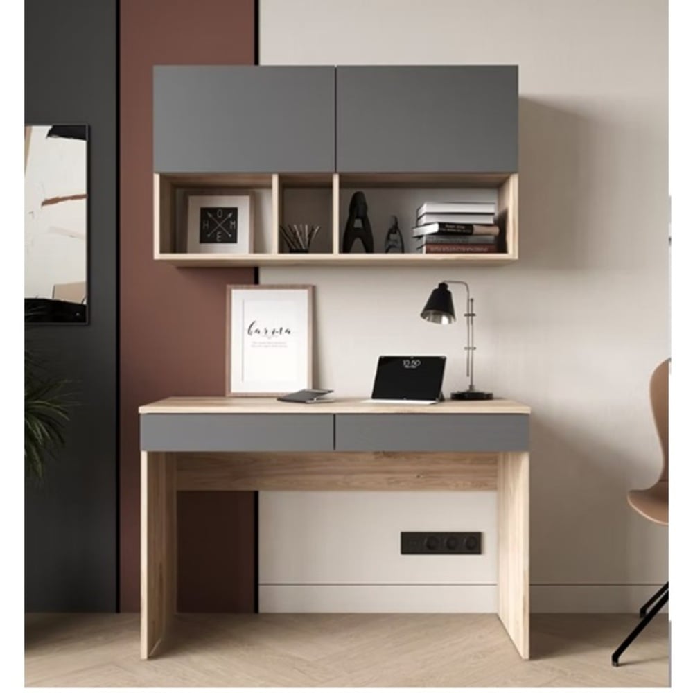 ESCRITORIO MODERNO SET AMELIA DUNA Y NEGRO RYR MUEBLES - 1