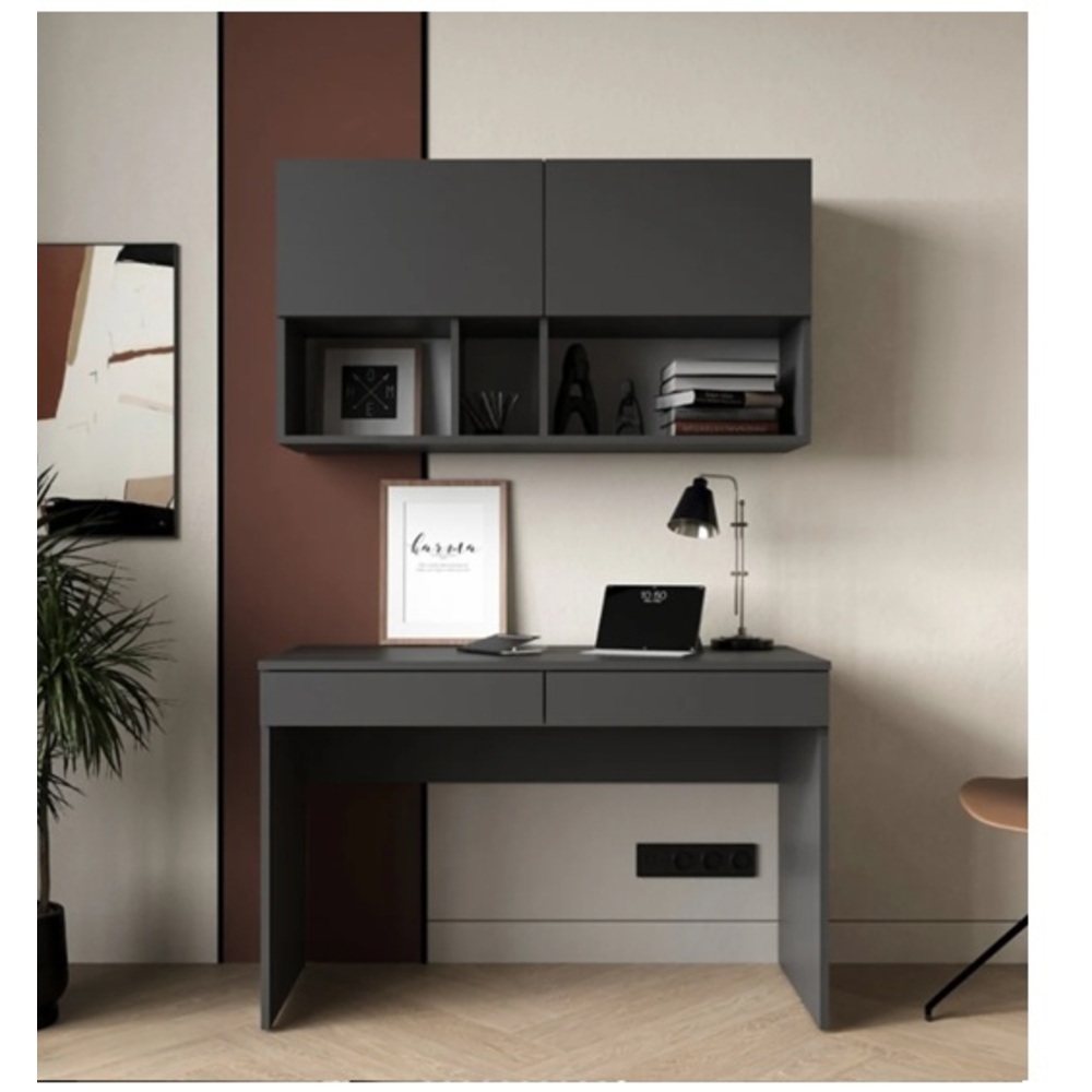 ESCRITORIO MODERNO SET AMELIA NEGRO RYR MUEBLES - 1