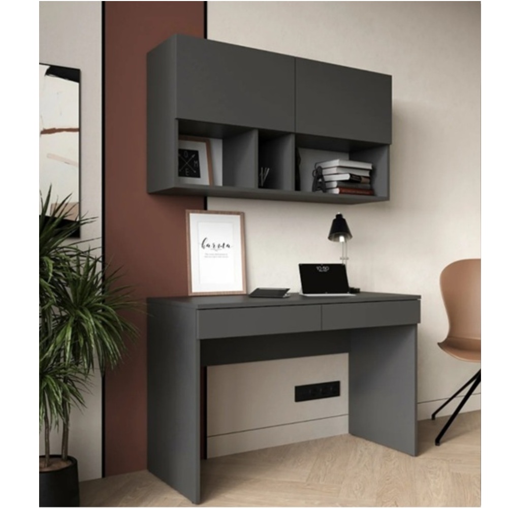 ESCRITORIO MODERNO SET AMELIA NEGRO RYR MUEBLES - 2
