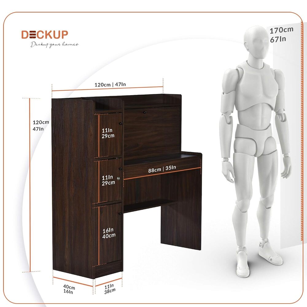 ESCRITORIO MODERNO JERRI WENGUE RYR MUEBLES - 3