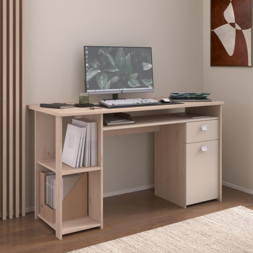 ESCRITORIO MODERNO ISA 138 CM DUNA Y CAPRI RYR MUEBLES - 1
