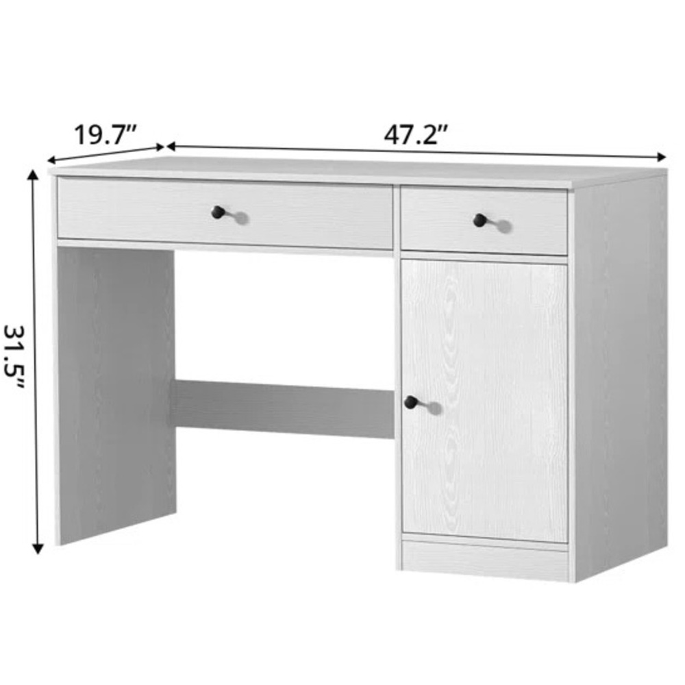 ESCRITORIO FLOTANTE MONTES 120 CM BLANCO RYR MUEBLES - 3