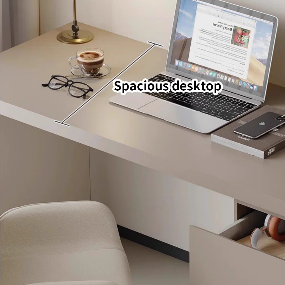 ESCRITORIO MODERNO MEDINA 3 CAJONES TAUPE RYR MUEBLES - 3