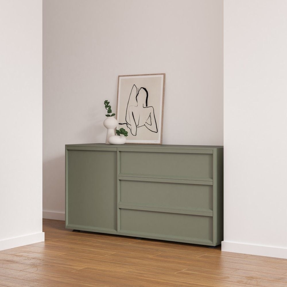 CÓMODA MINIMALISTA ROCUSSO AGAVE 130 CM RYR MUEBLES - 1