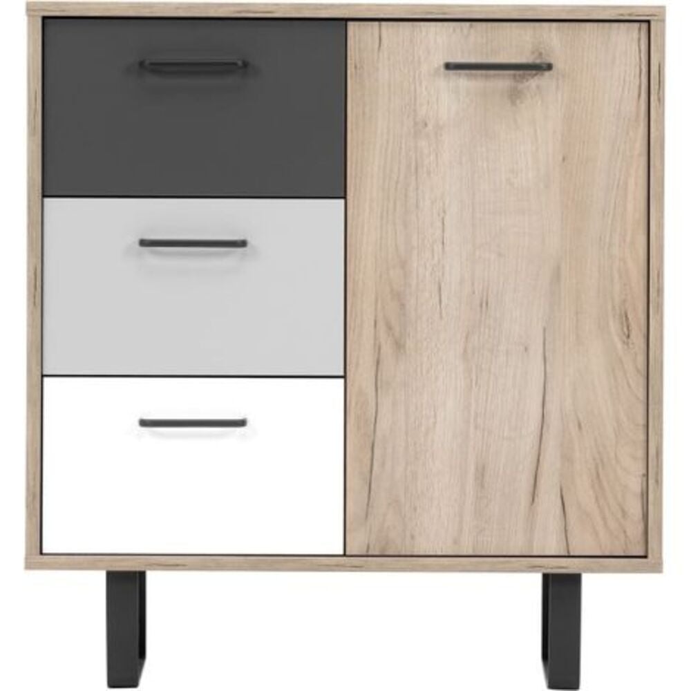 CÓMODA MODERNA FERNAN 80 CM MULTICOLOR RYR MUEBLES - 1