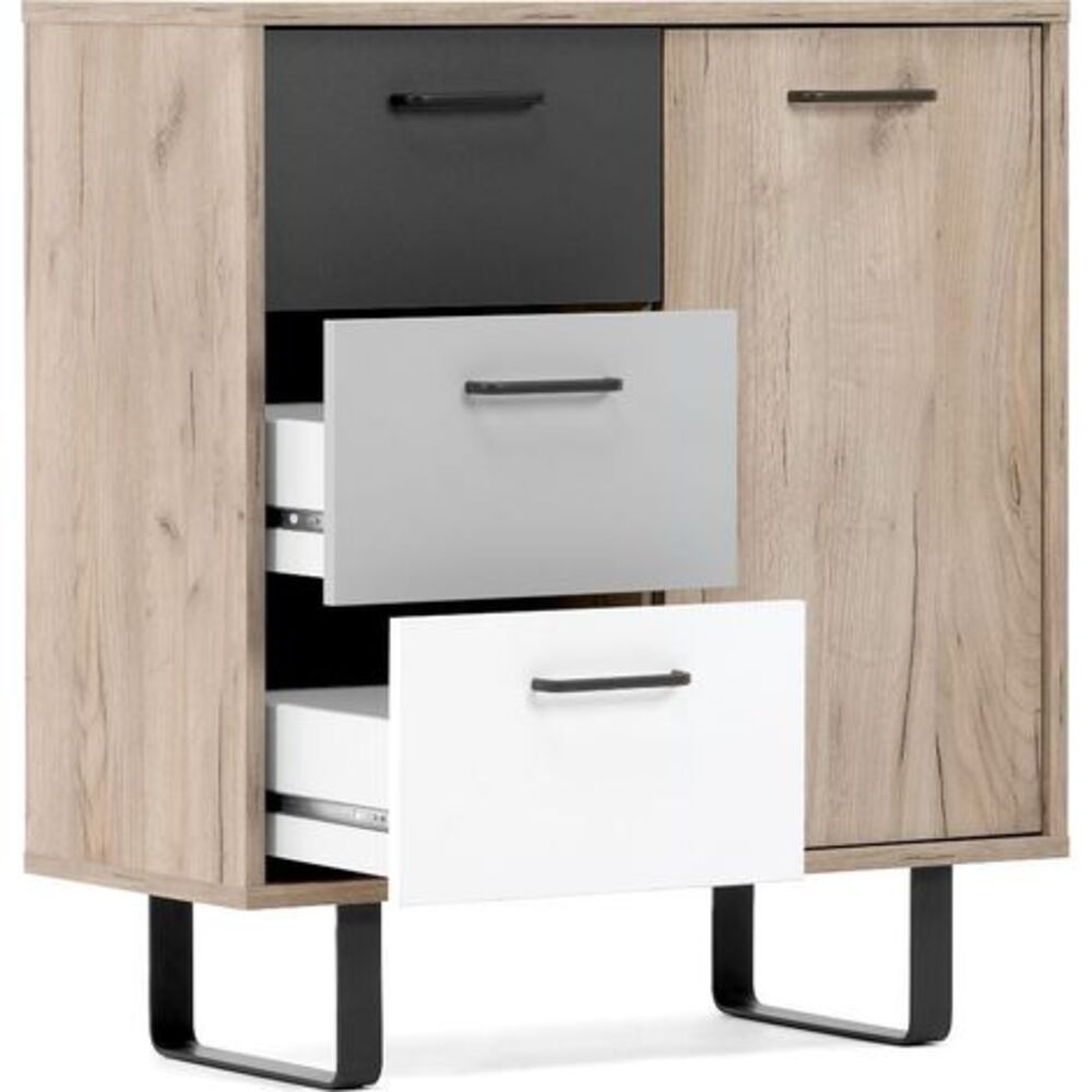 CÓMODA MODERNA FERNAN 80 CM MULTICOLOR RYR MUEBLES - 2