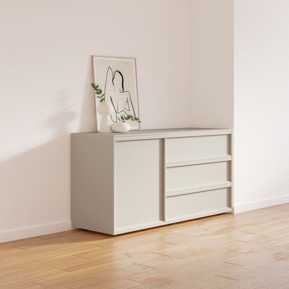 CÓMODA MINIMALISTA ROCUSSO CAPRI 130 CM RYR MUEBLES - 1