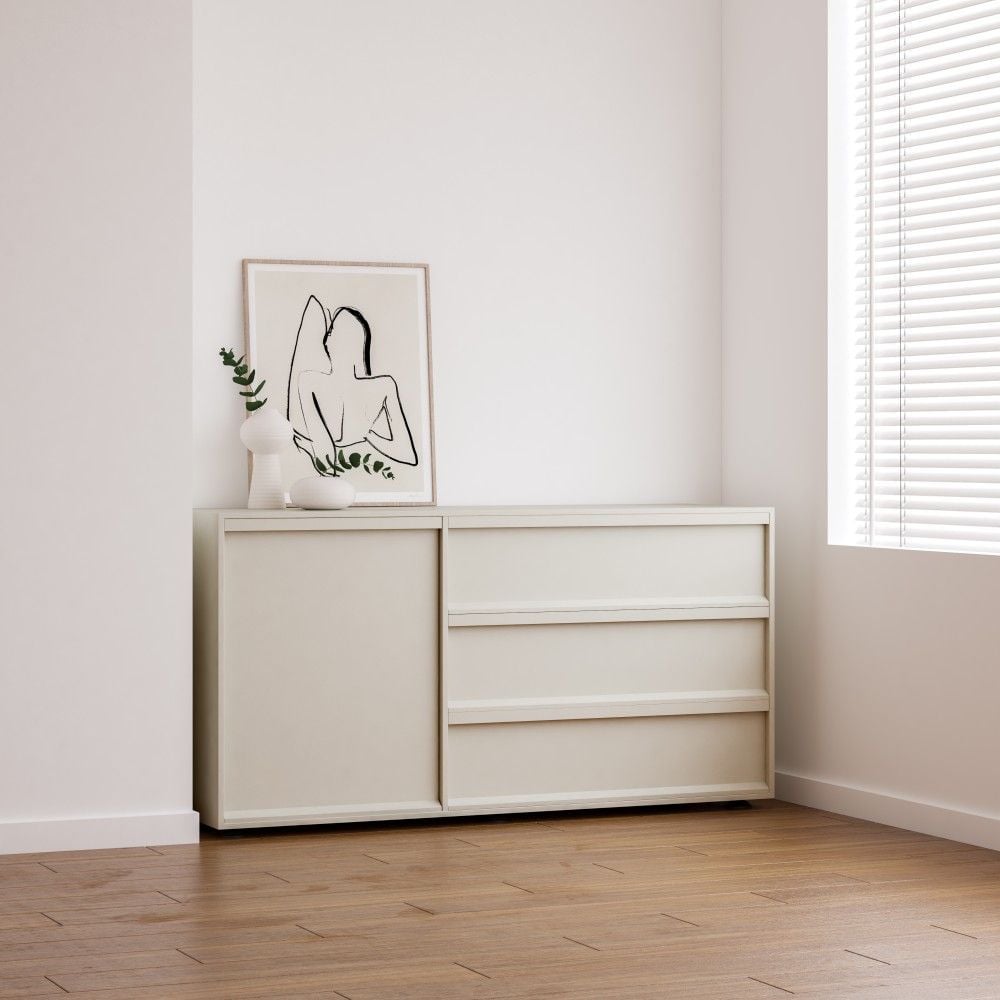CÓMODA MINIMALISTA ROCUSSO CAPRI 130 CM RYR MUEBLES - 2