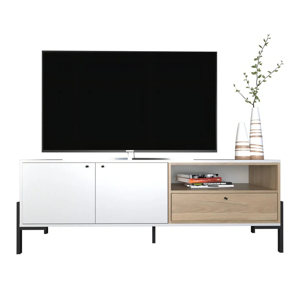 MESA DE TV MODERNA VICENTE BLANCO Y DUNA RYR MUEBLES - 2