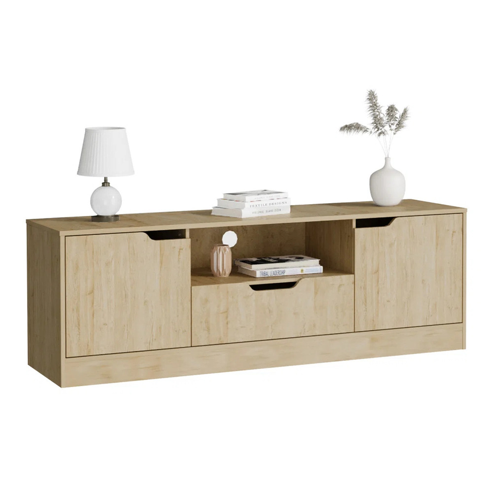 MESA DE TV MODERNA BETY 2 PUERTAS 1 CAJÓN DUNA RYR MUEBLES - 3