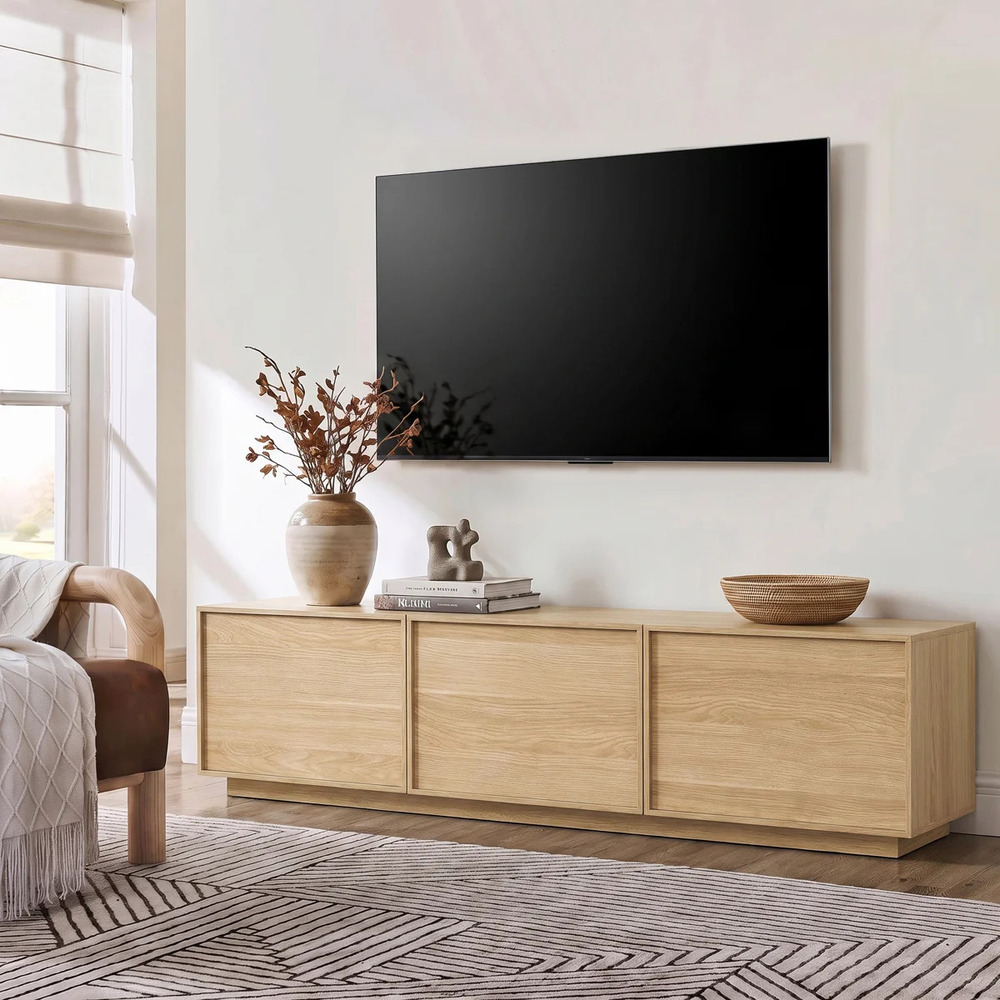 MESA DE TV MODERNA ZAVALA 3 PUERTAS DUNA RYR MUEBLES - 1