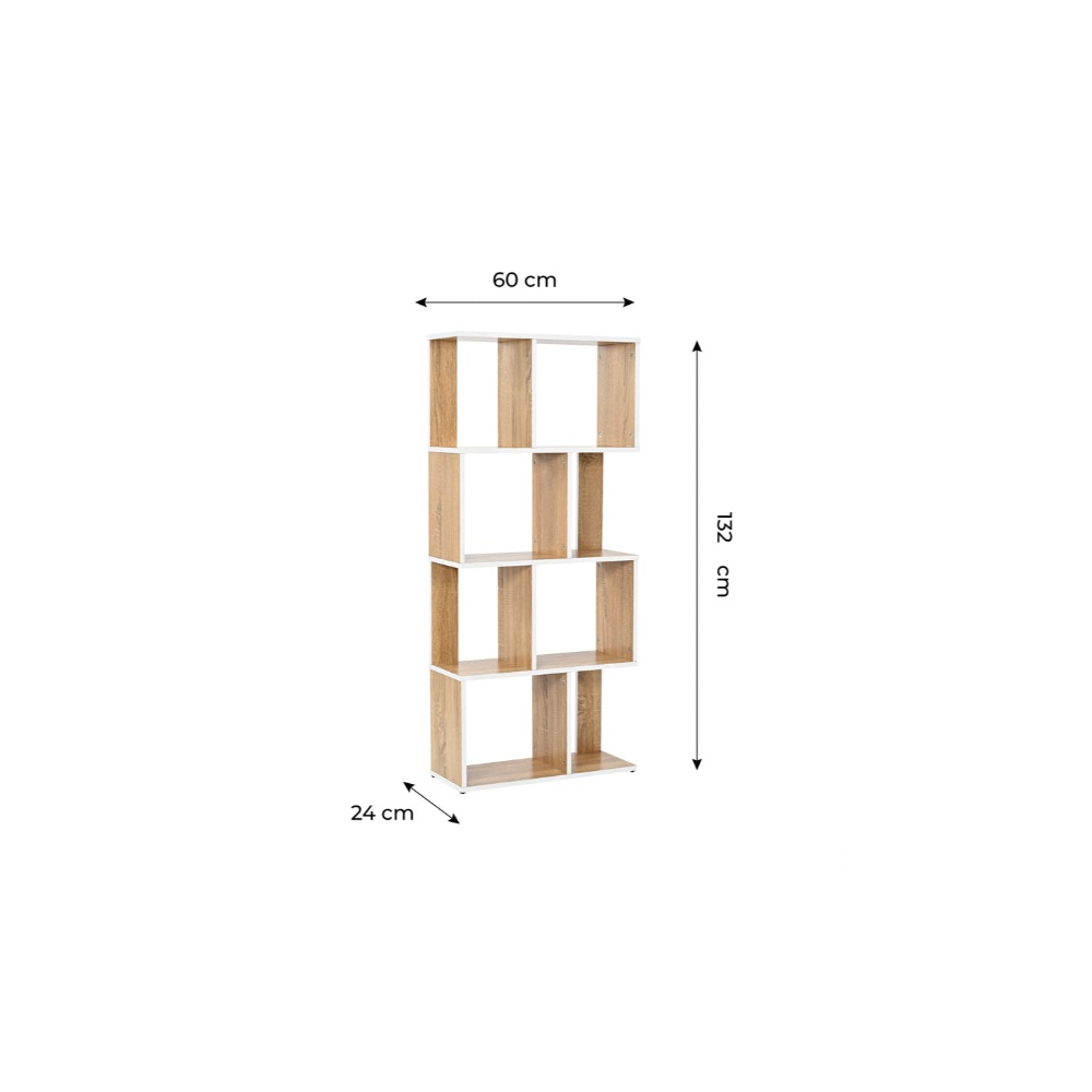 ESTANTE LIBRERO ABIERTO MINIMALISTIC DUNA RYR MUEBLES - 4
