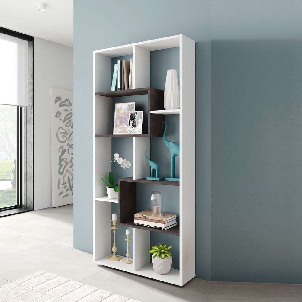 ESTANTE LIBRERO ABIERTO FRANKI VERTICAL ALTO 180 CM RYR MUEBLES - 1