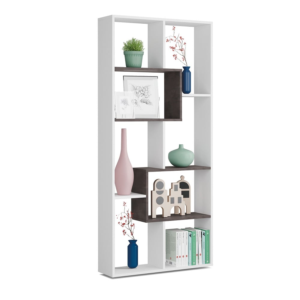ESTANTE LIBRERO ABIERTO FRANKI VERTICAL ALTO 180 CM RYR MUEBLES - 2