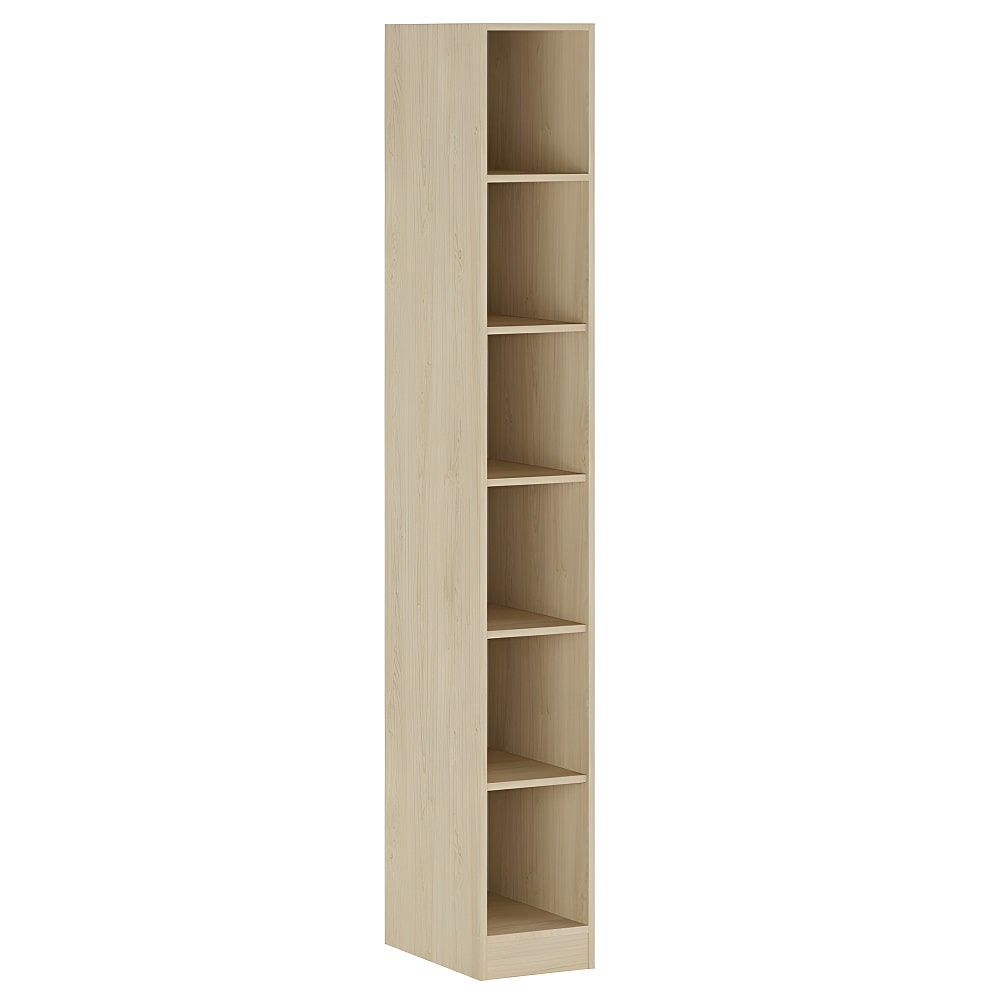 ESTANTE LIBRERO ESTRECHO RICARDO 6 ESPACIOS DUNA ALTO 207 CM RYR MUEBLES - 2