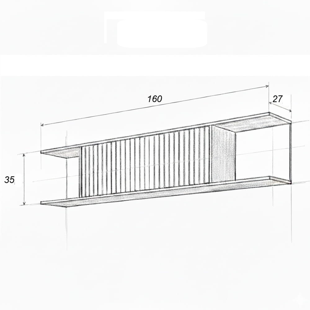 ESTANTE FLOTANTE RENI 1 PUERTA DUNA RYR MUEBLES - 4