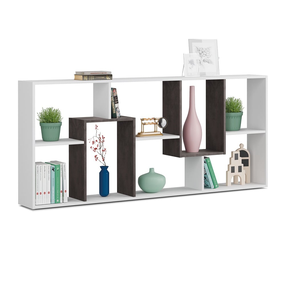 ESTANTE LIBRERO ABIERTO FRANKI HORIZONTAL ALTO 80 CM RYR MUEBLES - 2