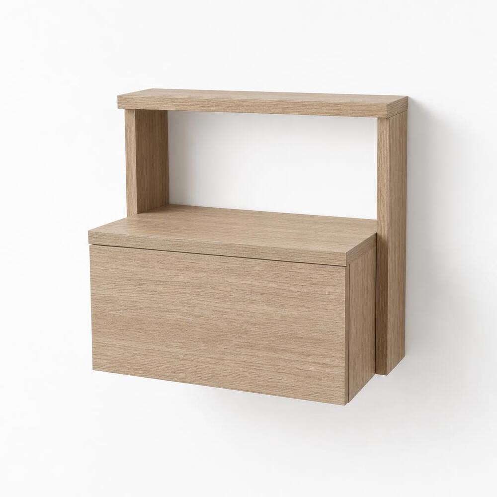 VELADOR MINIMALISTA FLOTANTE PAULA NÓRDICO ROBLE RYR MUEBLES - 2
