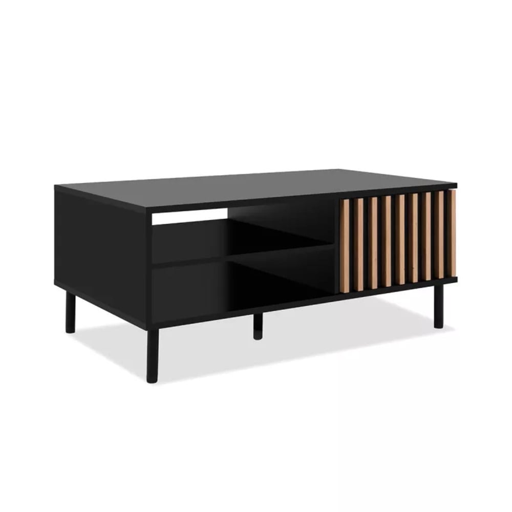 MESA DE CENTRO MODERNA MARINA NEGRO RYR MUEBLES - 4
