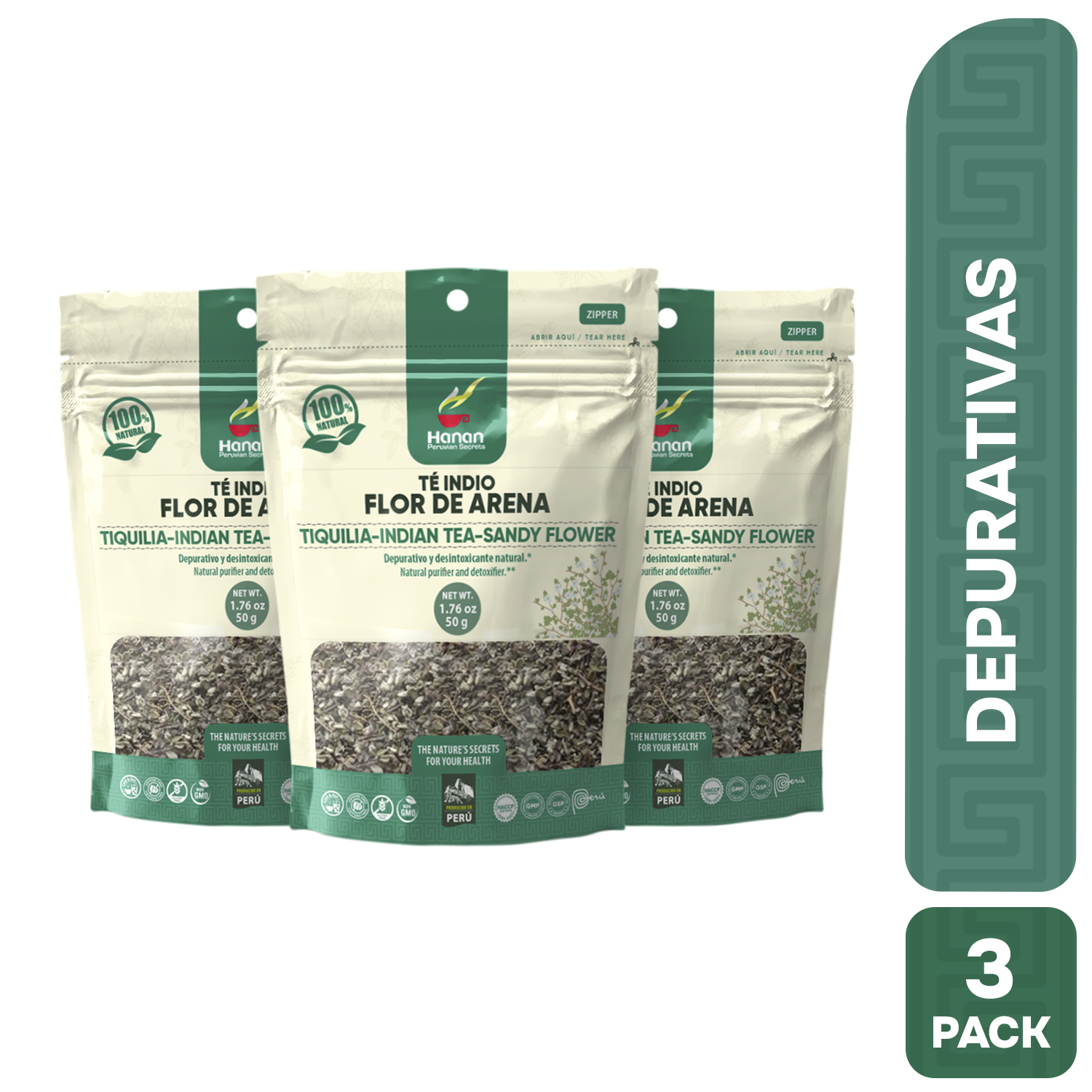 INFUSIÓN FLOR DE ARENA HANAN 50 GR TRIPACK - 1