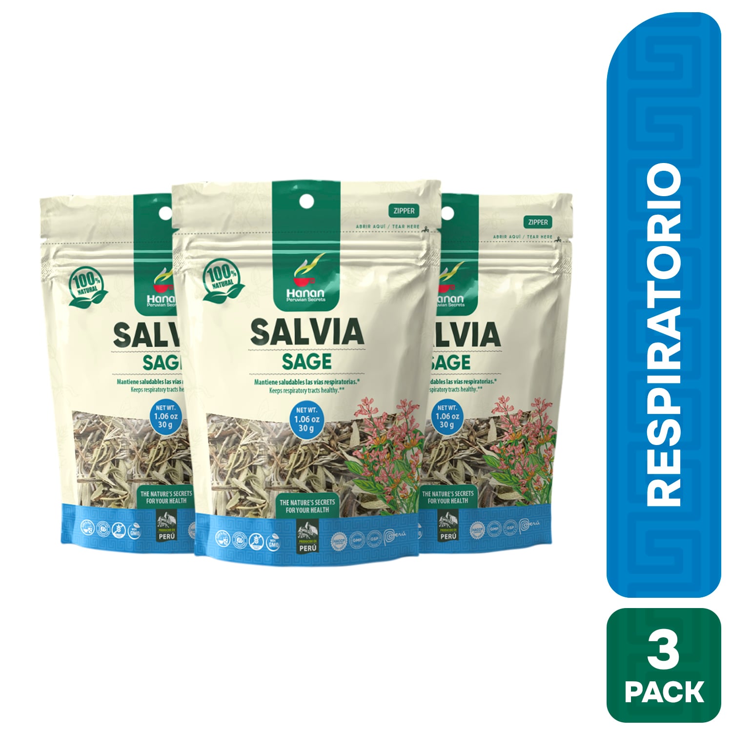 INFUSIÓN SALVIA HANAN TRIPACK 30 GR - 1