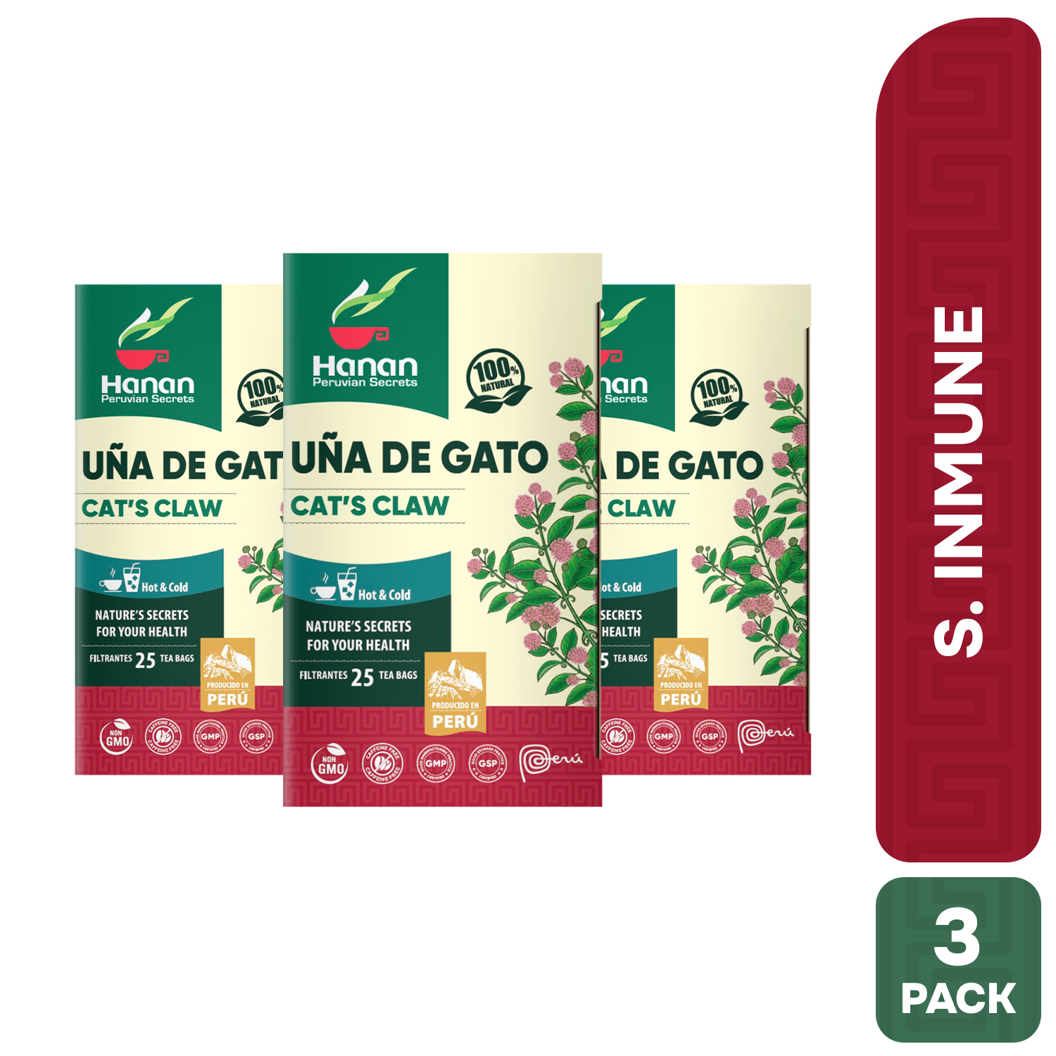 FILTRANTE UÑA DE GATO HANAN TRIPACK 25 UND - 1