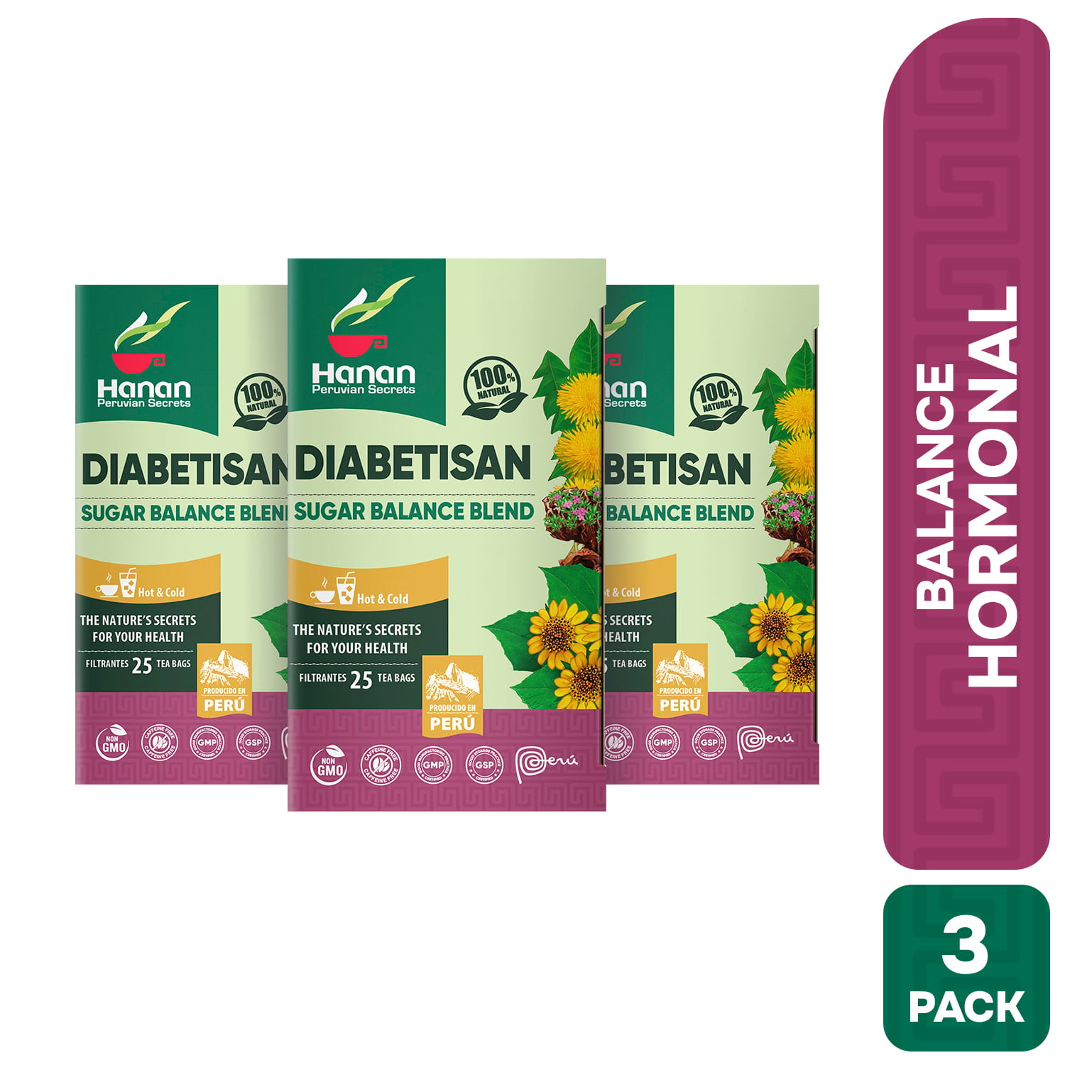 FILTRANTE DIABETISAN HANAN TRIPACK 25 UND - 1