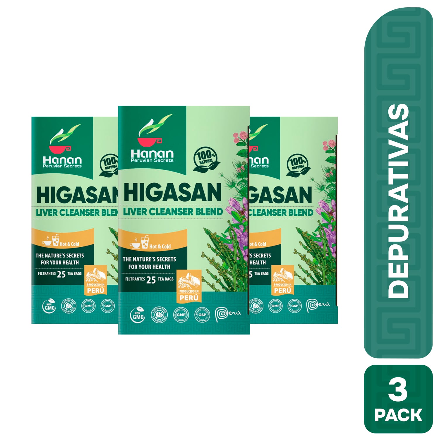 FILTRANTE HIGASAN HANAN TRIPACK 25 UND - 1