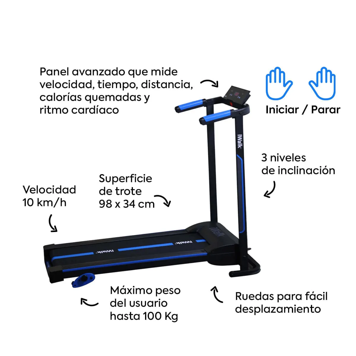 CAMINADORA QUALITY PRODUCTS IWP103599 I WALK PRO - 3