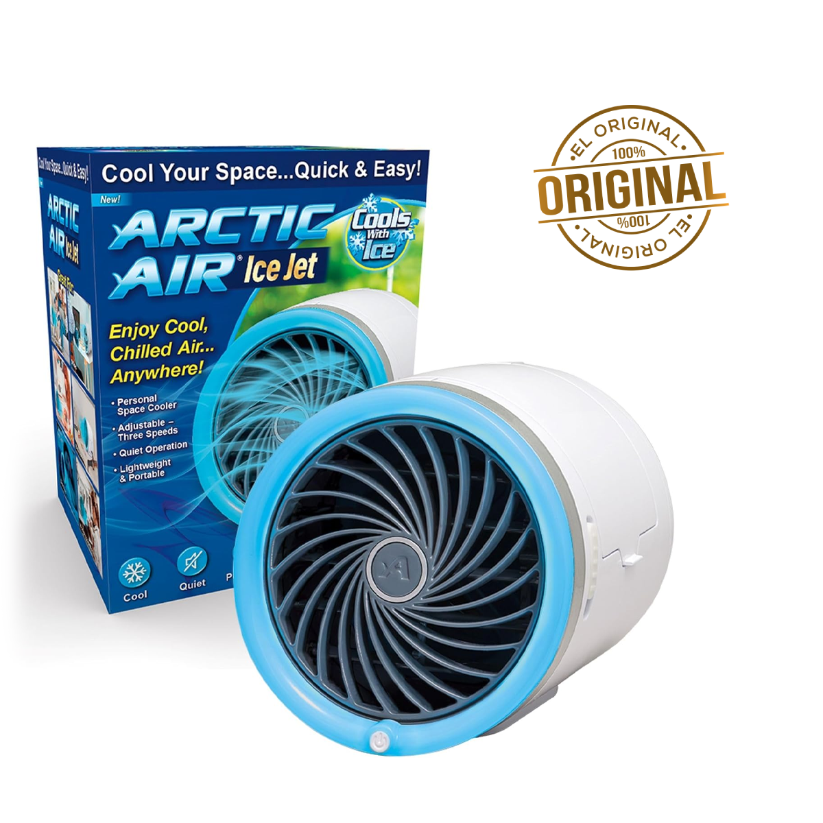 QUALITY PRODUCTS ENFRIADOR PORTÁTIL CON GEL ARCTIC AIR ICE JET 501396 - 1