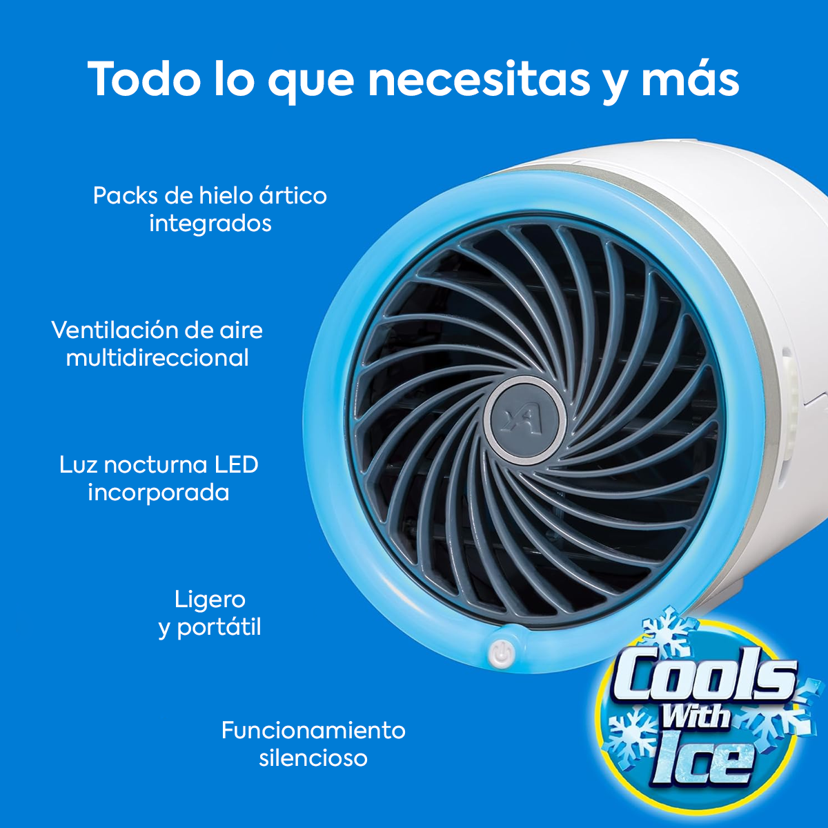 QUALITY PRODUCTS ENFRIADOR PORTÁTIL CON GEL ARCTIC AIR ICE JET 501396 - 3