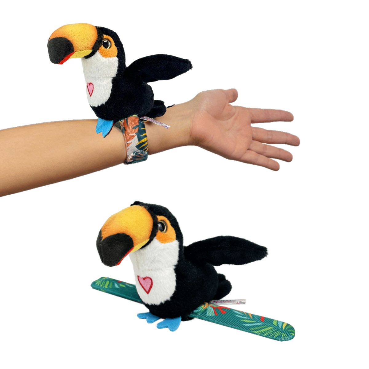 PÁJAROS INTERACTIVO CON MUÑEQUERA REPITEN ALETEAN Y CANTAN - HAPPY YAPPERS TUCÁN - 1
