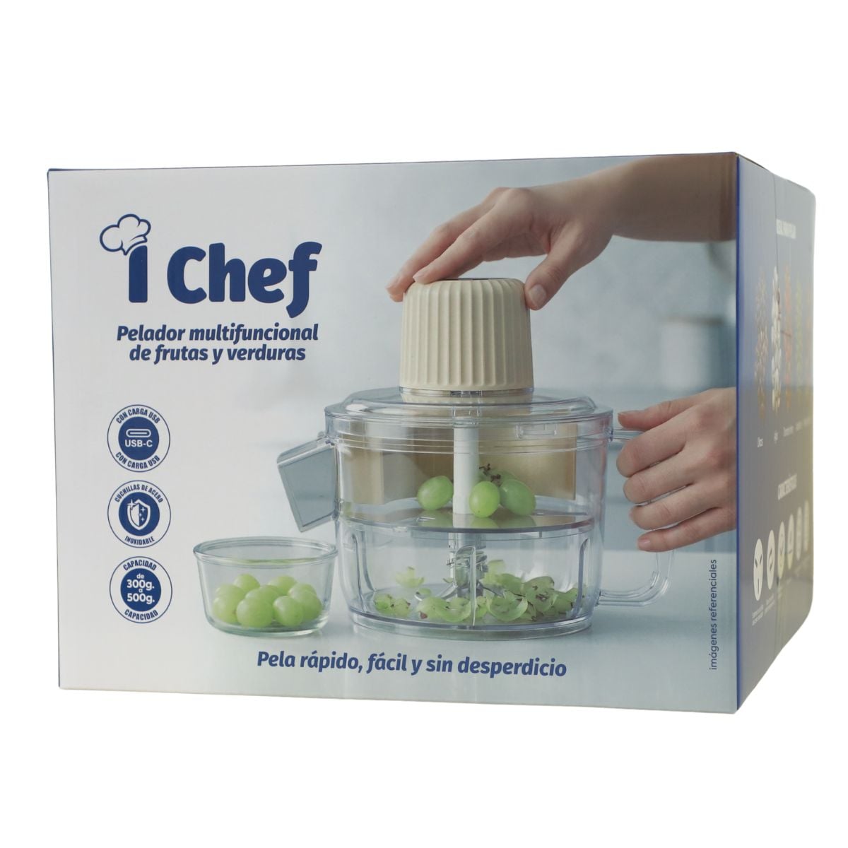 PELADOR DE FRUTA I CHEF RECARGABLE CREMA - 6