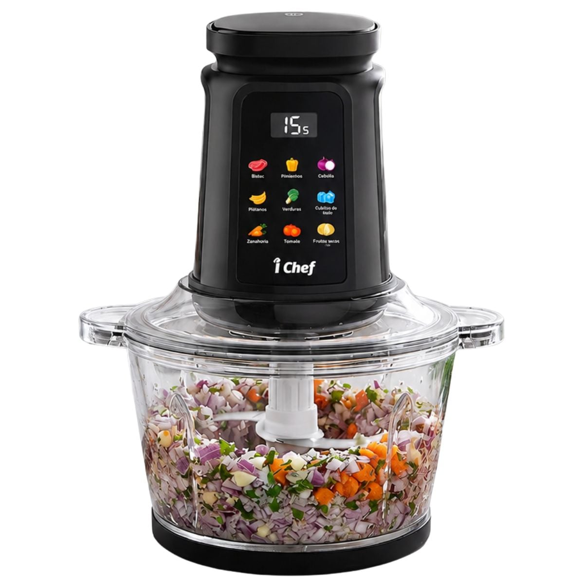 PROCESADOR DE ALIMENTOS I CHEF DIGITAL NEGRO - 1