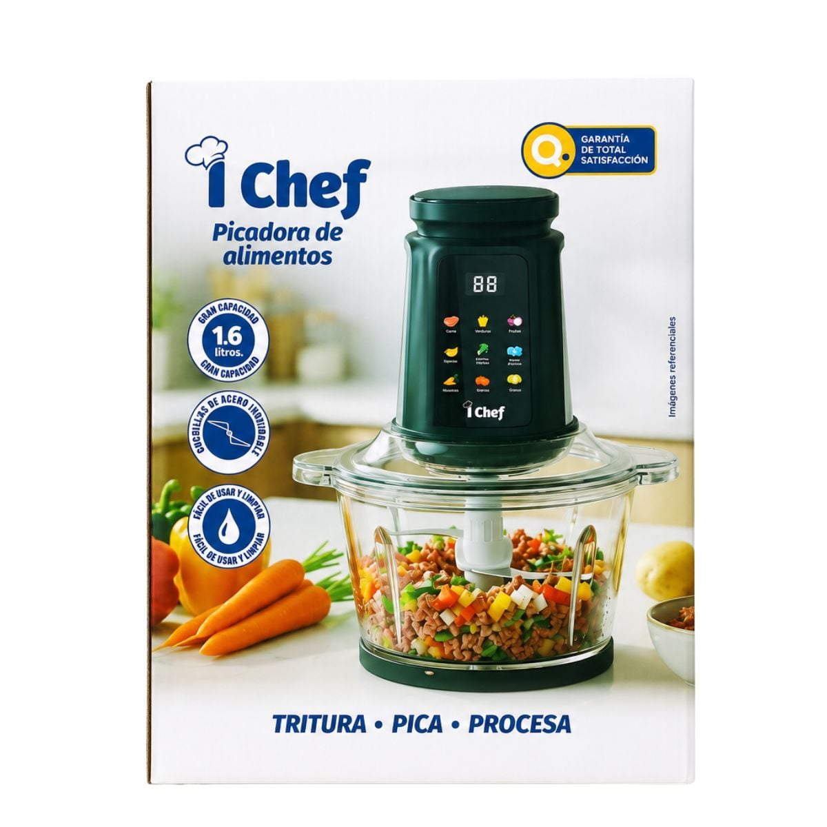 PROCESADOR DE ALIMENTOS I CHEF DIGITAL NEGRO - 6