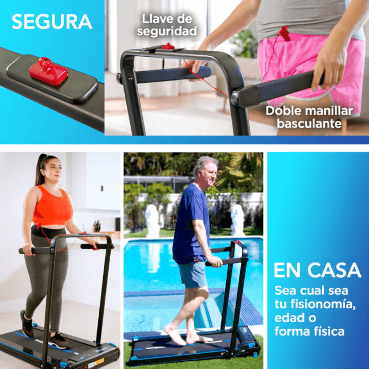 CAMINADORA PLEGABLE 2 EN 1 CON FUNCIÓN DE REFLEXOLOGÍA I WALK DUO - 2