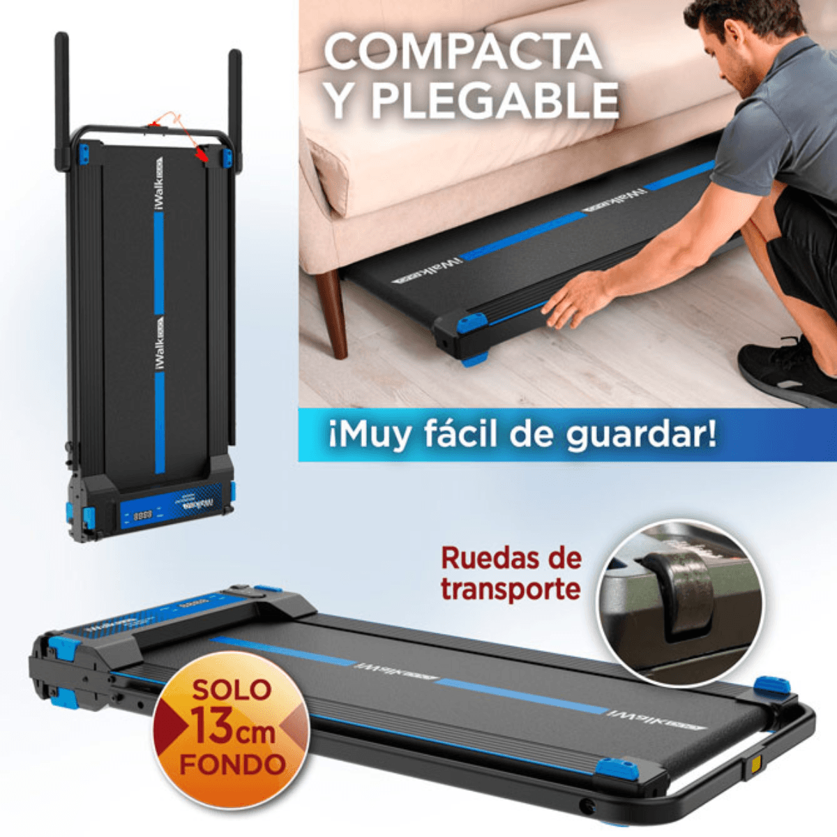 CAMINADORA PLEGABLE 2 EN 1 CON FUNCIÓN DE REFLEXOLOGÍA I WALK DUO - 3