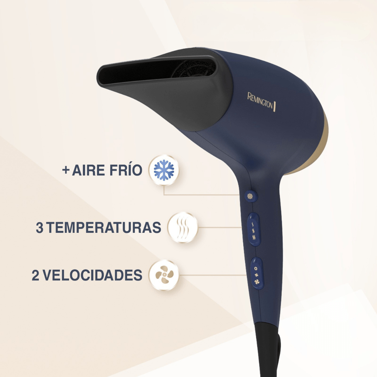 SECADORA DE CABELLO REMINGTON SAPPHIRE LUXE D5805 - 2