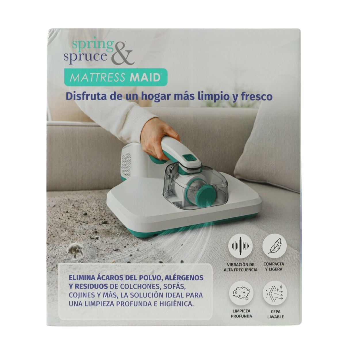 Aspiradora de Colchón Mattress Maid luz UV 500W blanco - 8