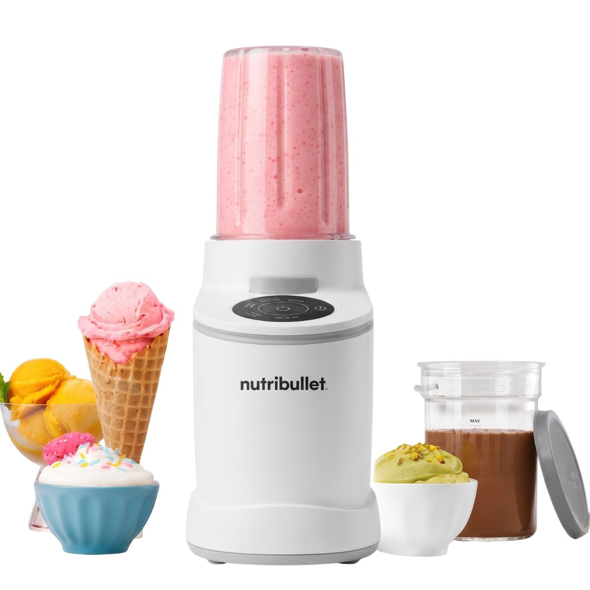 MÁQUINA DE HELADO NUTRIBULLET CHILL BLANCO - 1