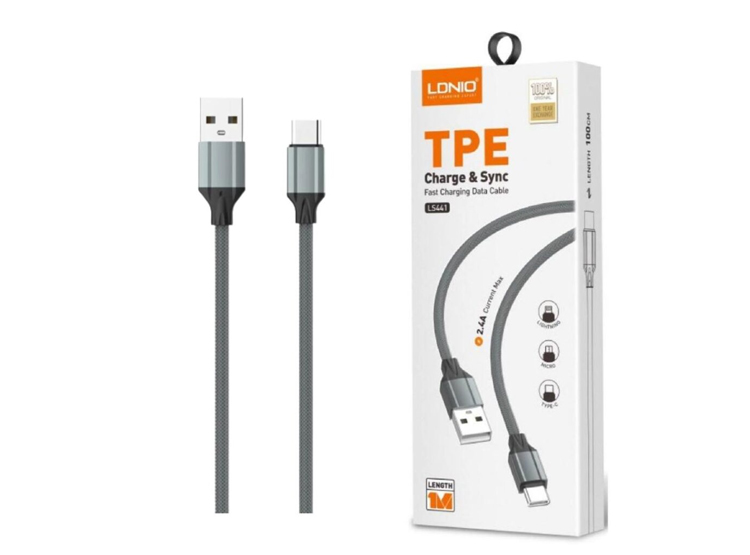 CABLE LDNIO LS441 TIPO-C CARGA RAPIDA CABLE 1M - 1