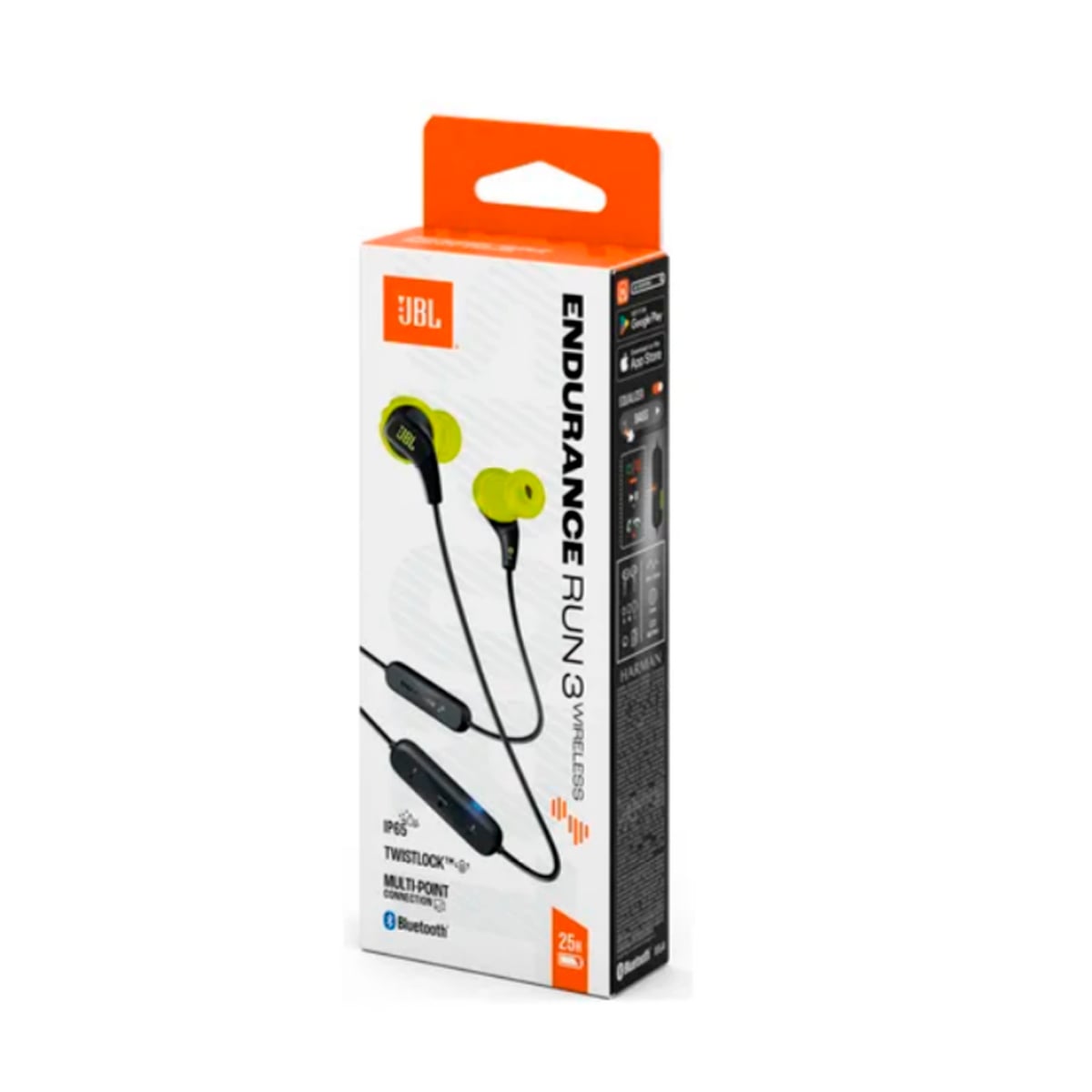 AUDIFONOS INALÁMBRICOS JBL ENDURANCE RUN 3 NEGRO - 2