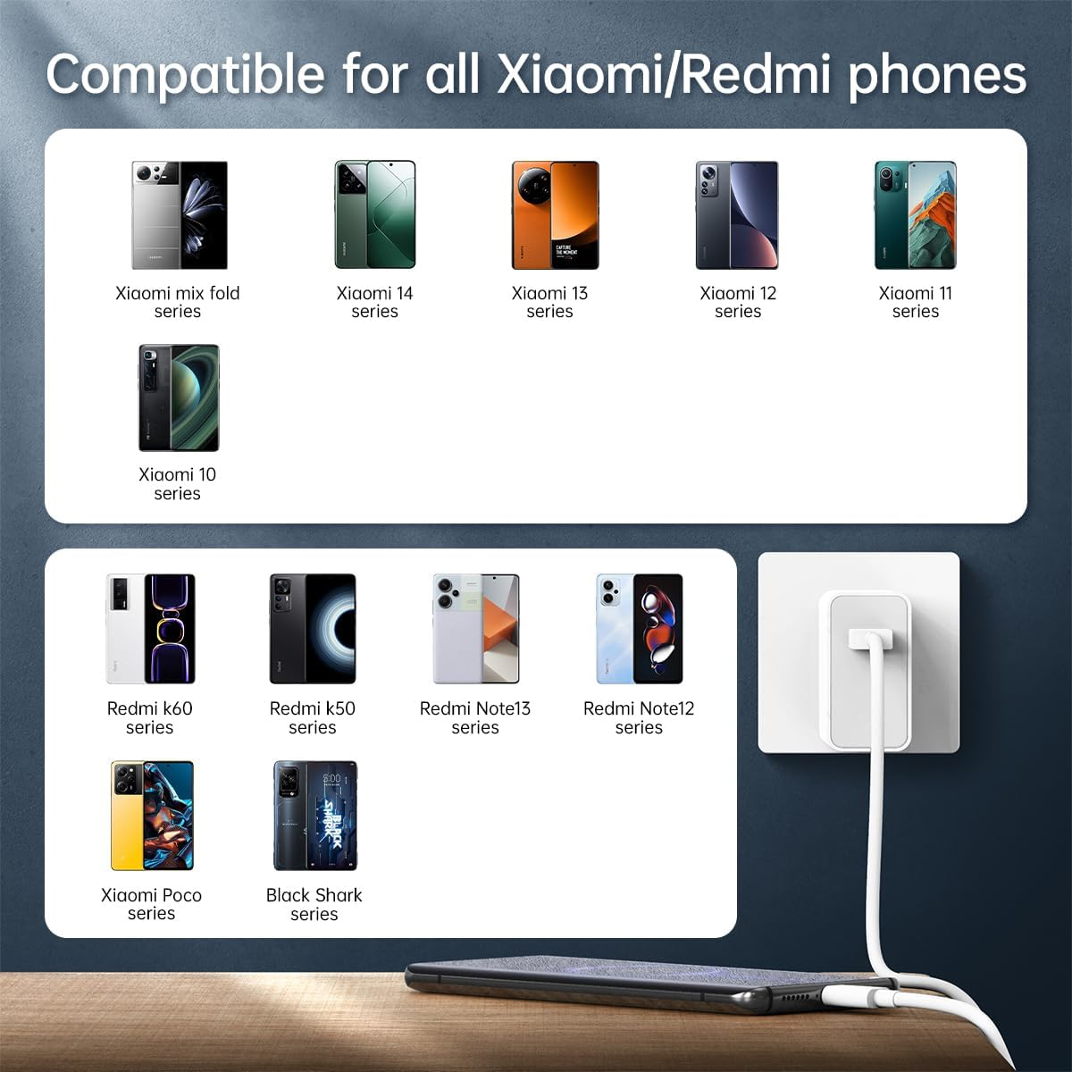 XIAOMI POWER BANK 20000 MAH 18W + CARGADOR XIAOMI 67W - 6