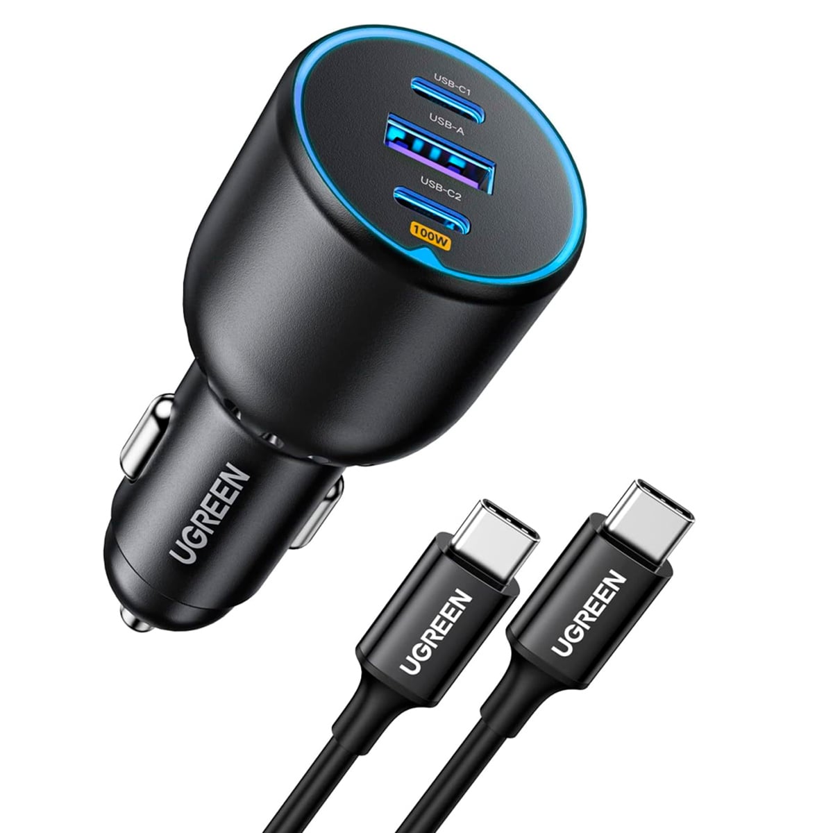 CARGADOR AUTO UGREEN EC705 130W USB C PARA IPHONE, IPAD, MACBOOK - 2