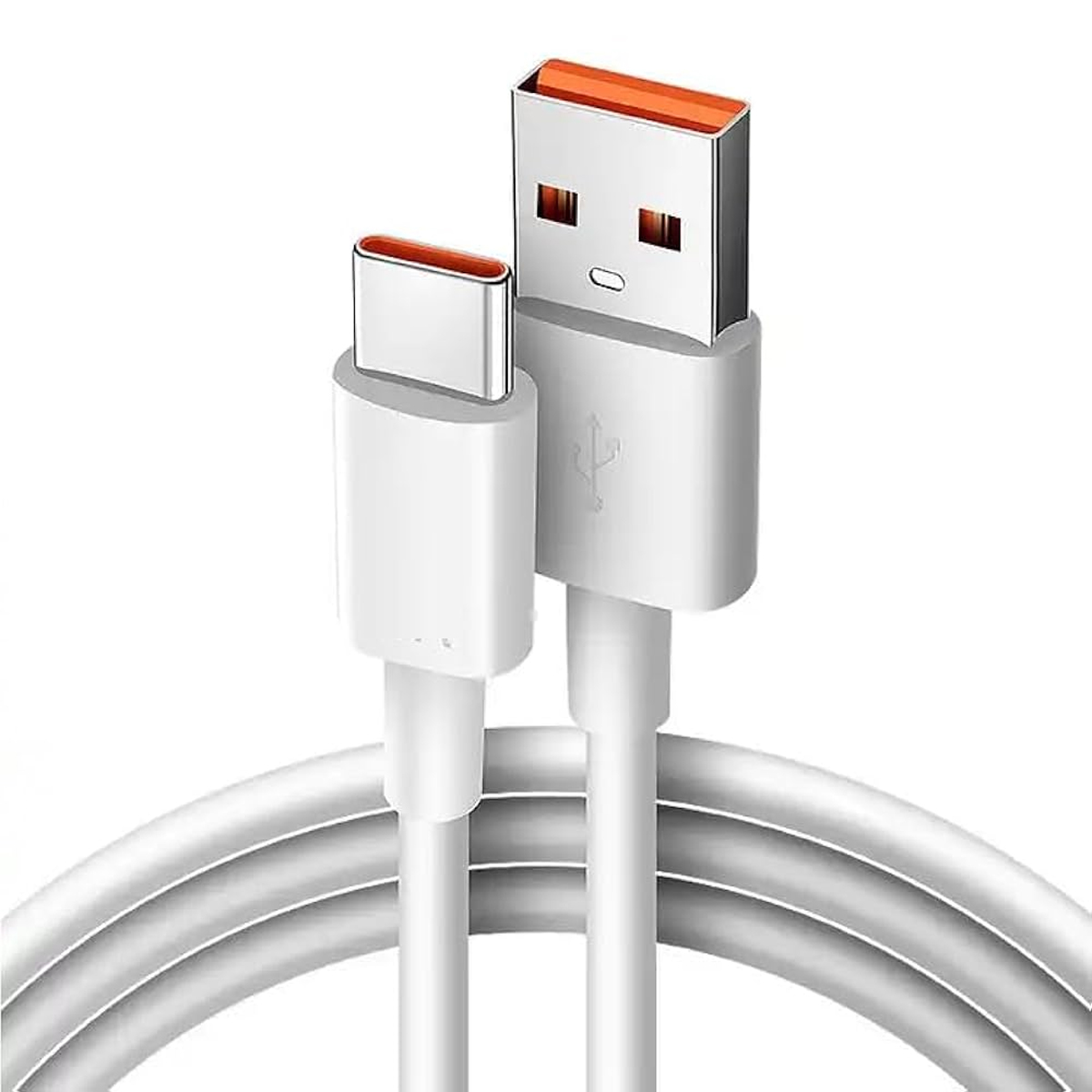 CABLE DE DATOS 6A COMPATIBLE CON XIAOMI PUNTA NARANJA - 1