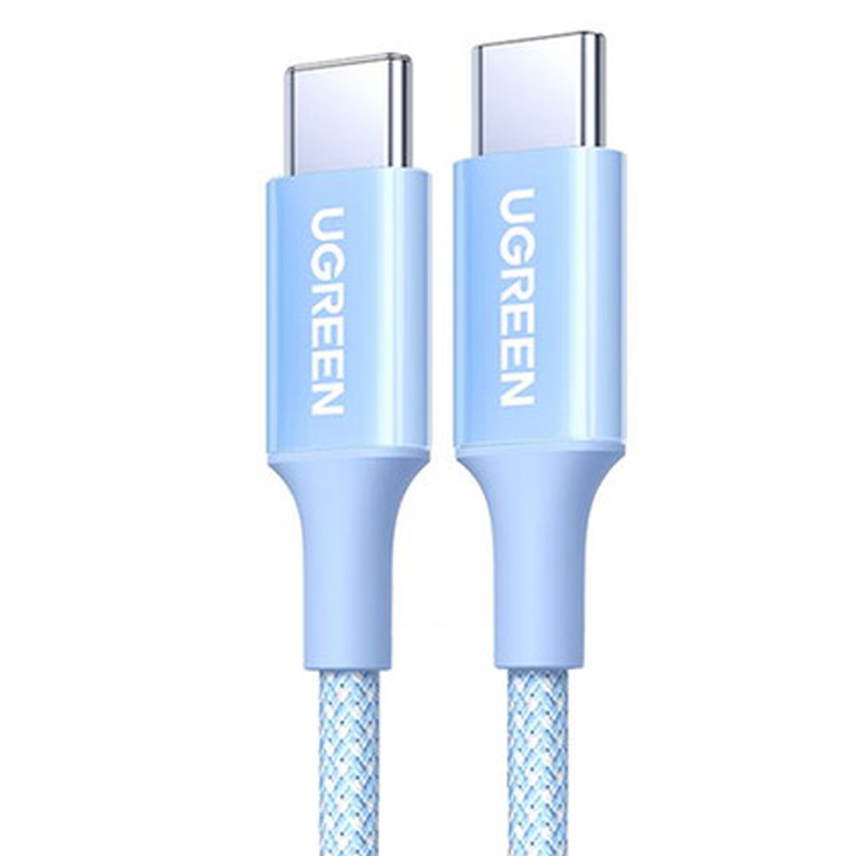CABLE UGREEN L501 60W 3A 2M FAST CHARGING NYLON BRAIDED CELESTE - 1
