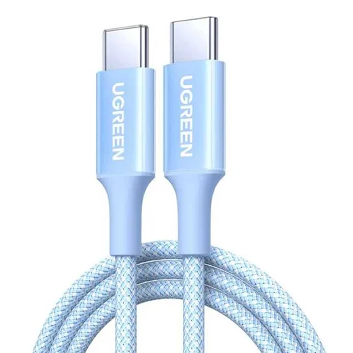 CABLE UGREEN L501 60W 3A 2M FAST CHARGING NYLON BRAIDED CELESTE - 2