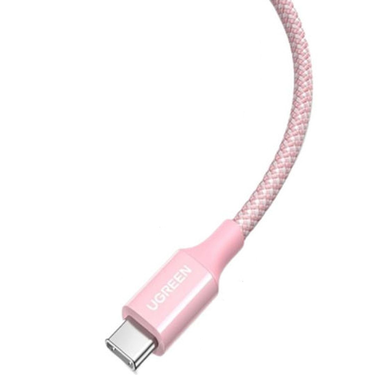 CABLE UGREEN USB-C A USB-C 1 METRO 60W L501 - ROSA - 2