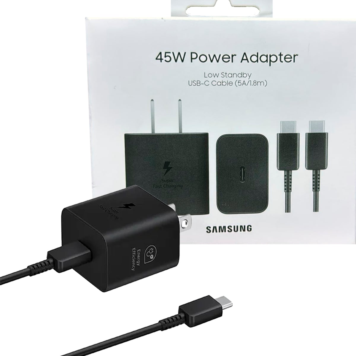CARGADOR SAMSUNG 45W PARA S26, S26 PLUS, S26 ULTRA CON CABLE 1.8M NEGRO - 4
