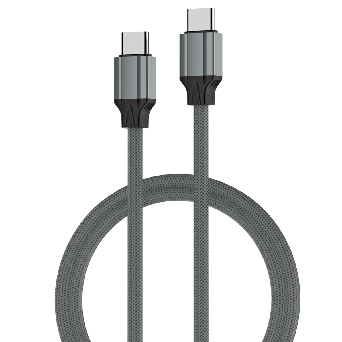 CABLE LDNIO IP-442C TIPO C A C NYLÓN 65W 2M PARA IPHONE SERIE 15,16 GRIS - 2
